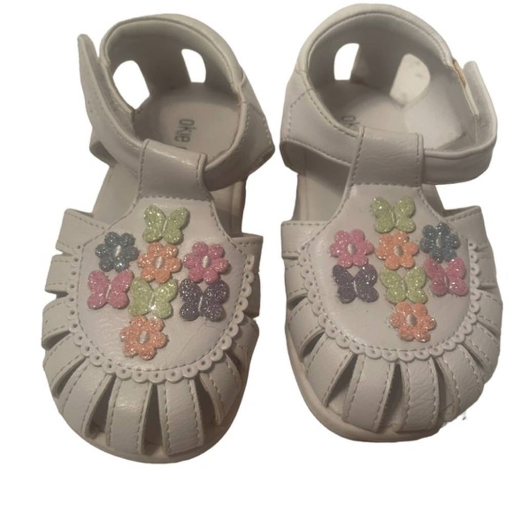 Okie Dokie Floral Sandals Toddler Girl size 7